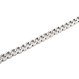 3.50ct Diamond 18K Gold Pave Cuban Chain Bracelet