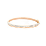 0.84ct Diamond 14K Gold Bangle Bracelet