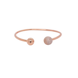 0.89ct Diamond 14K Gold Cuff Bracelet