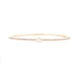 1.02ct Diamond 14K Gold Bangle Bracelet
