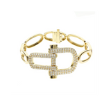 2.2ct Diamond 18K Gold Multi Link Bracelet