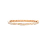 1.80ct Diamond 18K Gold Pave Bangle Bracelet