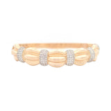 2.30ct Diamond 14K Gold Bangle Bracelet