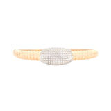 1.74ct Diamond 14K Gold Italian Bangle Bracelet