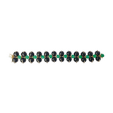 Onix Emerald Diamond 18K Gold Earrings