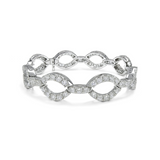 9.6ct Diamond 18K Gold Multi Bangle Bracelet