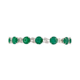 25.43ct Emerald Diamond 18K Gold Bracelet
