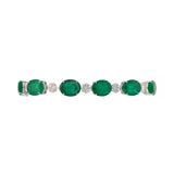 31.96ct Emerald Diamond 18K Gold Bracelet