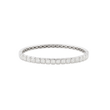 4.85ct Diamond 18K Gold Radiant Cut Bezel Bangle Bracelet