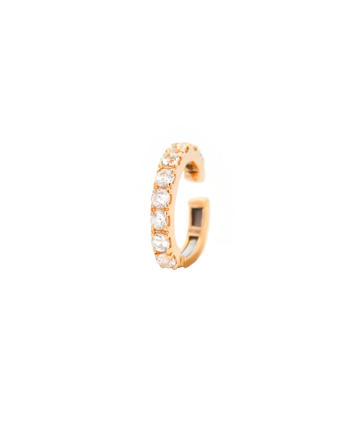 0.57ct White Sapphire 18K Gold Ear Cuff