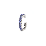 0.73ct Dark Blue Sapphire 14K Gold Ear Cuff