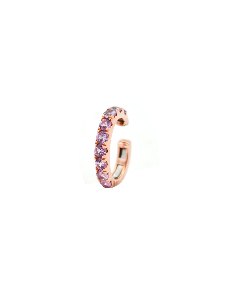 0.63ct Pink Sapphire 14K Gold Ear Cuff