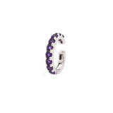 0.54ct Amethyst Ear Cuff in 14K White Gold