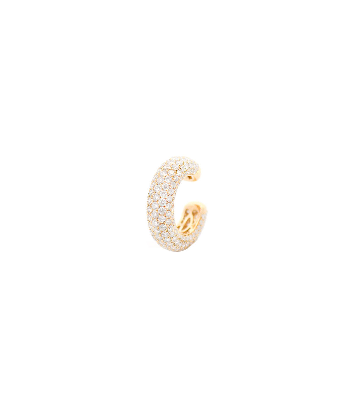2.10ct Diamond 18K Gold Multi Row Pave Ear Cuff