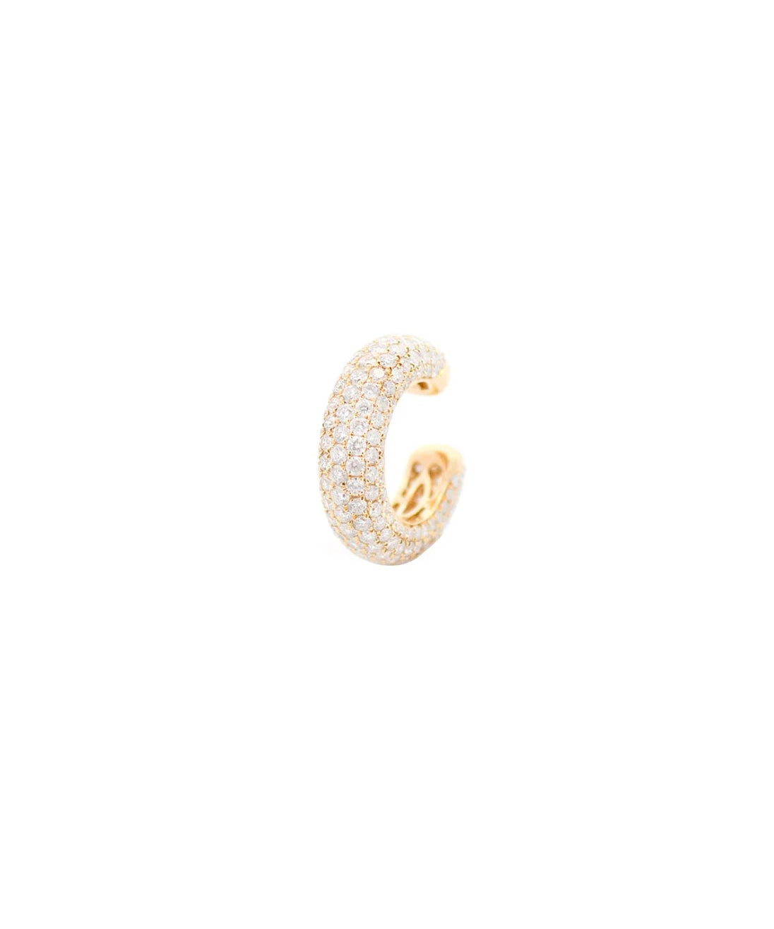 2.10ct Diamond 18K Gold Multi Row Pave Ear Cuff
