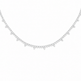 3.00ct Diamond 14K Gold Stationed Necklace