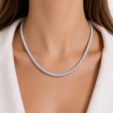 17.30ct Diamond 18K Gold Rope Necklace