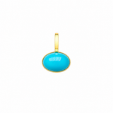 5.52ct Turquoise 18K Gold Small Pendant