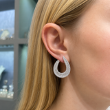 3.80ct Diamond 14K Gold Statement Earrings