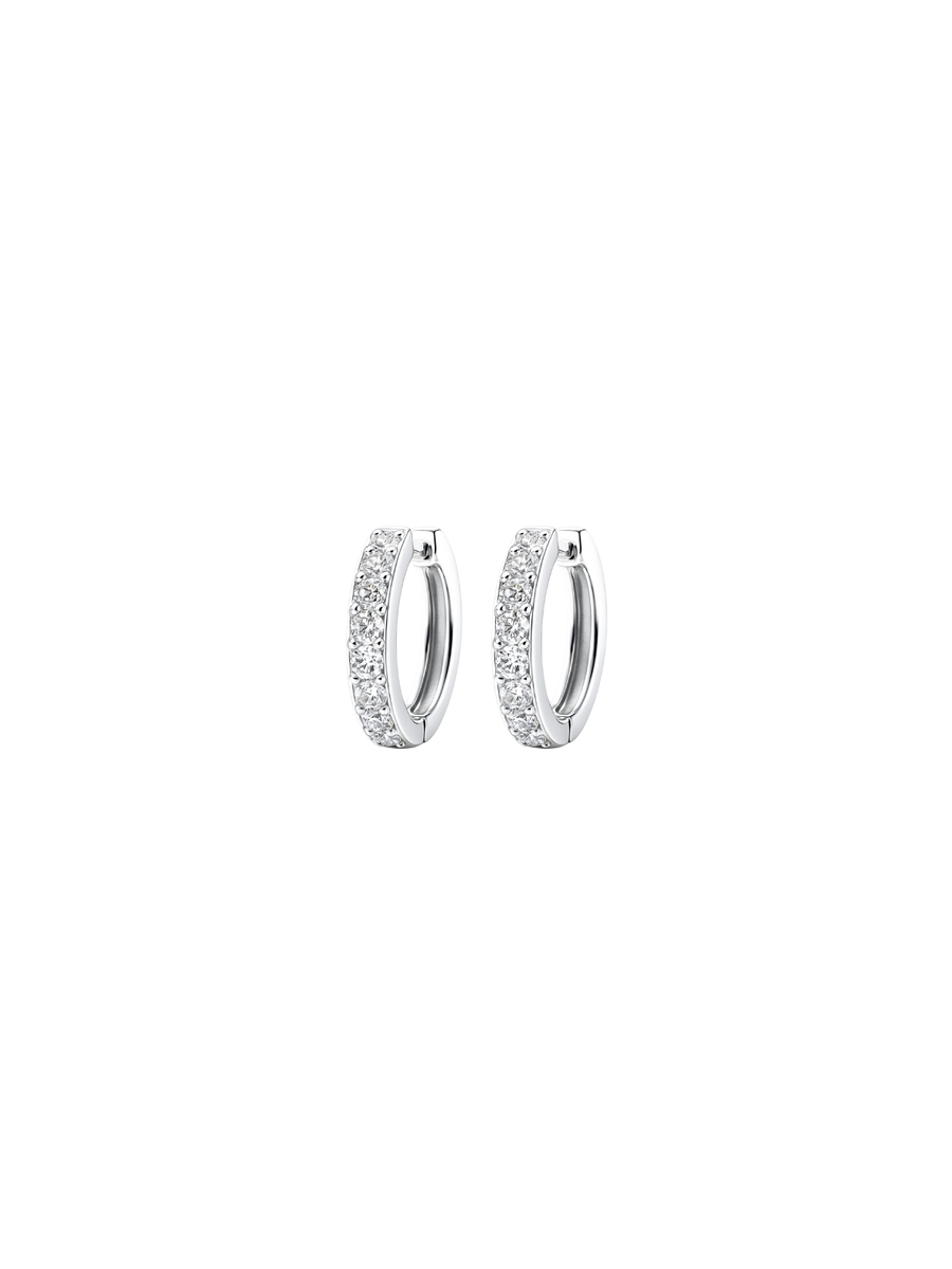 0.50ct Diamond 14k Gold Dainty Hoops