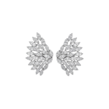 3.01ct Diamond 14K Gold Wing Climber Earrings