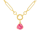 5.00ct Watermelon Tourmaline 18K Gold Pendant