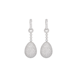 12.00ct Diamond 18K Gold Disco Ball Earrings