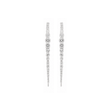 1.86ct Diamond 18K Gold Hook Drop Earrings
