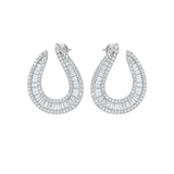 3.80ct Diamond 14K Gold Statement Earrings