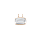 26.69ct White Topaz 18K Gold Medium Statement Pendant