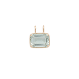 10.20ct Green Amethyst 18K Gold Small Statement Pendant