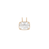 22.33ct White Topaz 18K Gold Small Statement Pendant