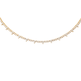 2.99ct Diamond 18K Gold Stationed Necklace