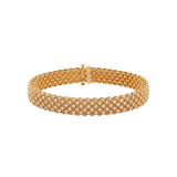 3.00ct Diamond 14K Gold Vintage Rope Bracelet