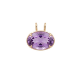 22.20ct Amethyst 18K Gold Medium Statement Pendant