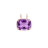 28.50ct Amethyst 18K Gold Large Statement Pendant