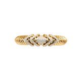 0.85ct Diamond 18K Italian Gold Cuff Bracelet
