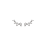 0.50ct Diamond 18K Gold Illusion Climber Earrings