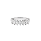 2.33ct Diamond 18K Gold Marquise Half Eternity Ring
