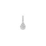 1.14ct Diamond 18K Gold Illusion Pear Pendant