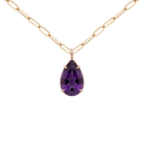 15.62ct Amethyst 18K Gold Small Statement Pendant