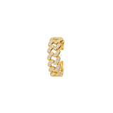 0.20ct Diamond 18K Gold Chain Ear Cuff