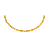 40.60ct Citrine 14K Gold Tennis Necklace