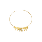 0.27ct Diamond 14K Gold Collar Chocker Necklace