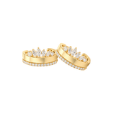 0.87ct Diamond 14K Gold Ear Cuff