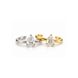 0.83ct Diamond 18K Gold Pear Ear Cuff