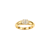 GIA 0.81ct Diamond 18K Gold Solitaire Ring