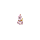 3.73ct Kunzita 18K Gold Two Stones Ear Cuff