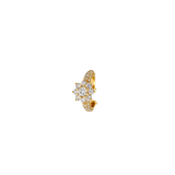 0.50ct Diamond 18K Gold Dainty Flower Ear Cuff