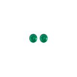 0.93ct Emerald 14K Gold Round Stud Earrings